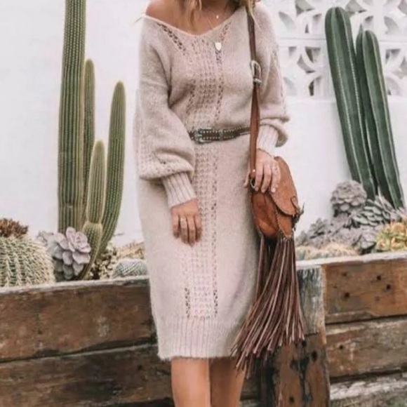 Spell and the gypsy sweater dress women’s small medium s/m mohair knit wool - Picture 9 of 11